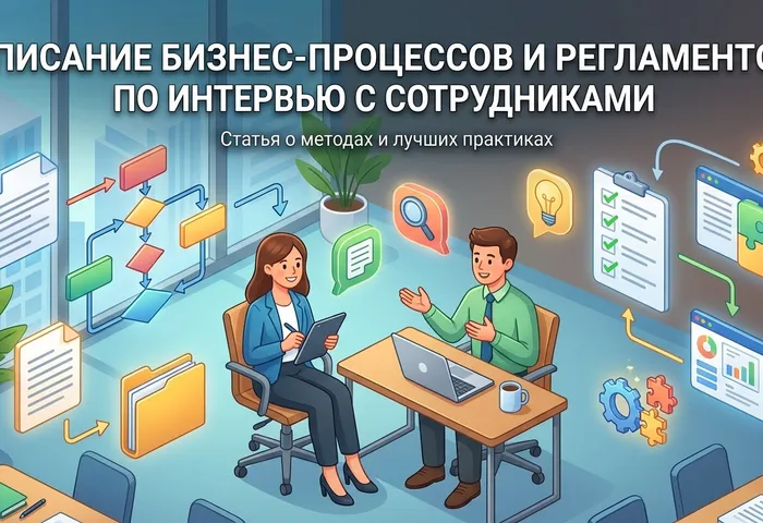 Описание бизнес-процессов и регламентов по интервью с сотрудниками